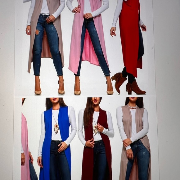 Womens sleeveless cardigan with pockets - Picture 4 of 5